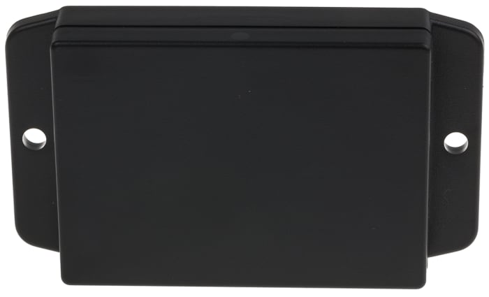 RS PRO Black ABS Enclosure, Flanged, Black Lid, 70 x 50 x 17mm