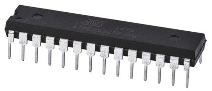 Microchip ATMEGA328P-PU, 8bit AVR CPU Microcontroller, ATmega, 20MHz, 32 kB Flash, 28-Pin PDIP