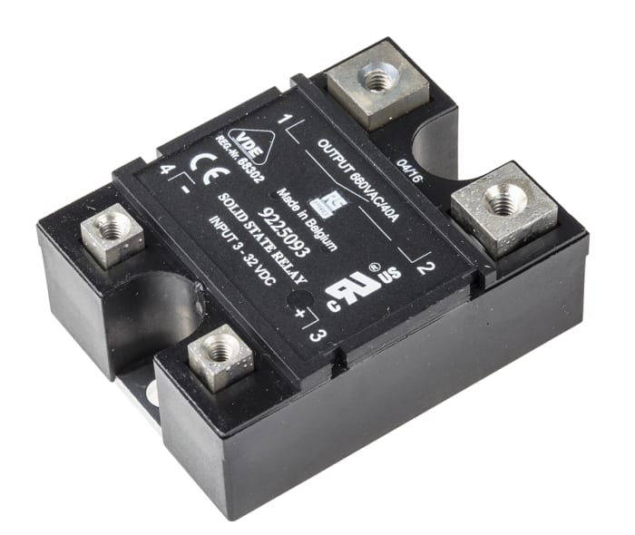 RS PRO Solid State Relay, 40 A rms Load, Panel Mount, 660 V ac Load, 32 V dc Control