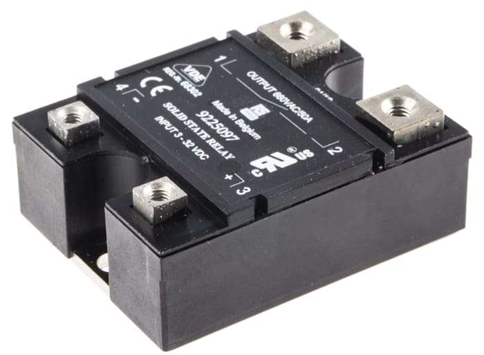 RS PRO Solid State Relay, 50 A rms Load, Panel Mount, 660 V ac Load, 32 V dc Control