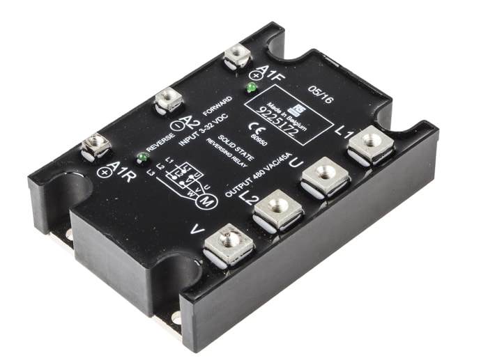 RS PRO Solid State Relay, 45 A rms Load, Panel Mount, 480 V ac Load, 32 V dc Control