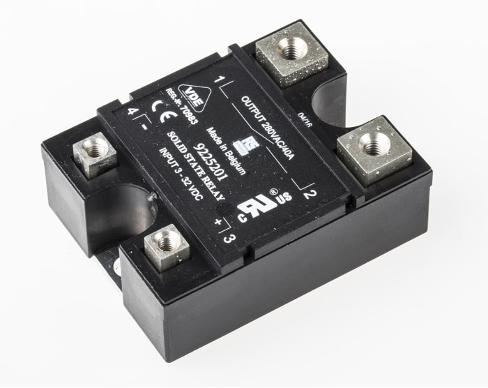 RS PRO Solid State Relay, 40 A rms Load, Panel Mount, 280 V ac Load, 32 V dc Control