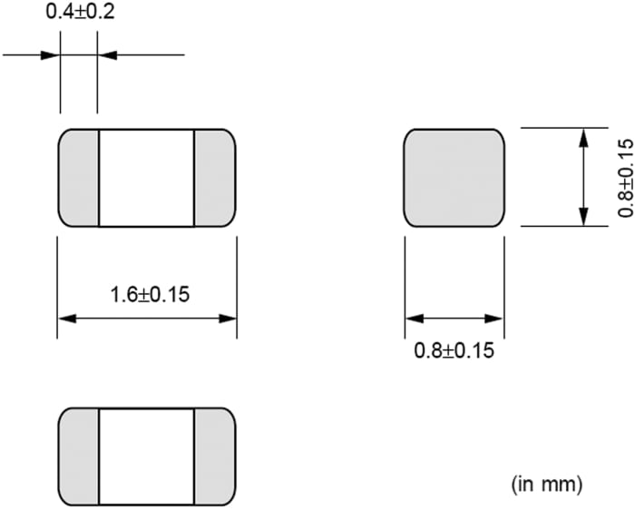 BLM18PG121SN1D Murata Murata Ferrite Bead (Chip Ferrite Bead), 1.6 x