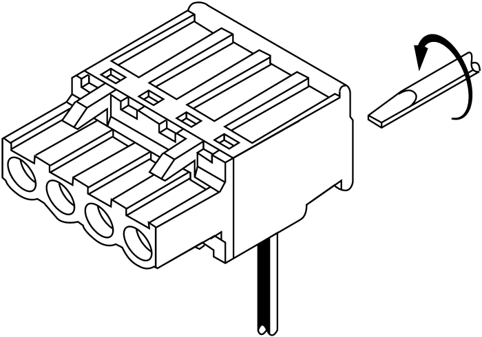 LMI Non-Fused Terminal Block, 2-Way, 15A, 28 → 12 AWG Wire, Screw Down Termination