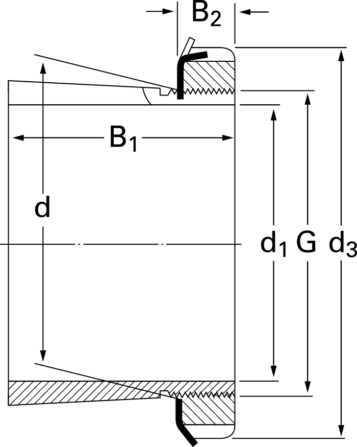 H 312 SKF SKF Bearing Adapter Sleeve 55mm, H 312 506618 RS