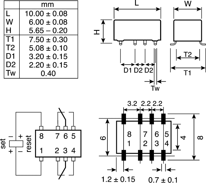 MINI RELÈ 5V 2A 1 SCAMBIO 6 PIN SHG - Foto 3