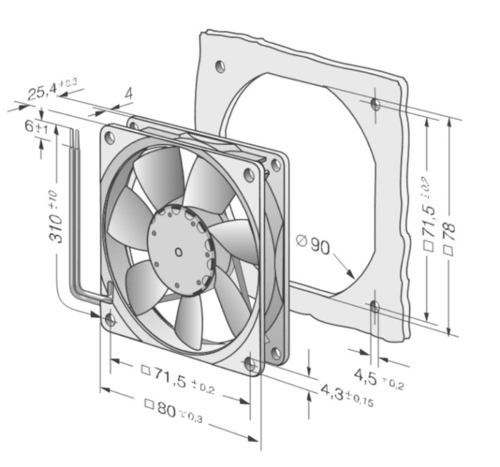 ebm-papst 4114 N/2H24AR DCファン 2個セット Ebm Papst DV 4114/2NR Kompakt Fan www.avrupaotomasyon.com