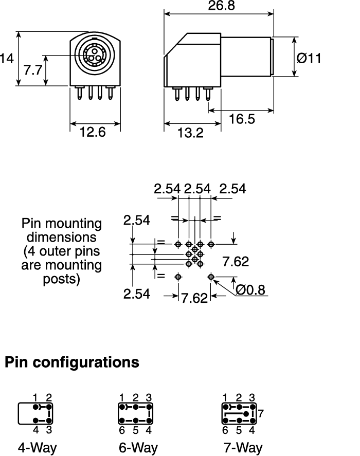 EPG.1B.304.HLN Lemo Lemo Circular Connector, 4 Contacts, Panel Mount