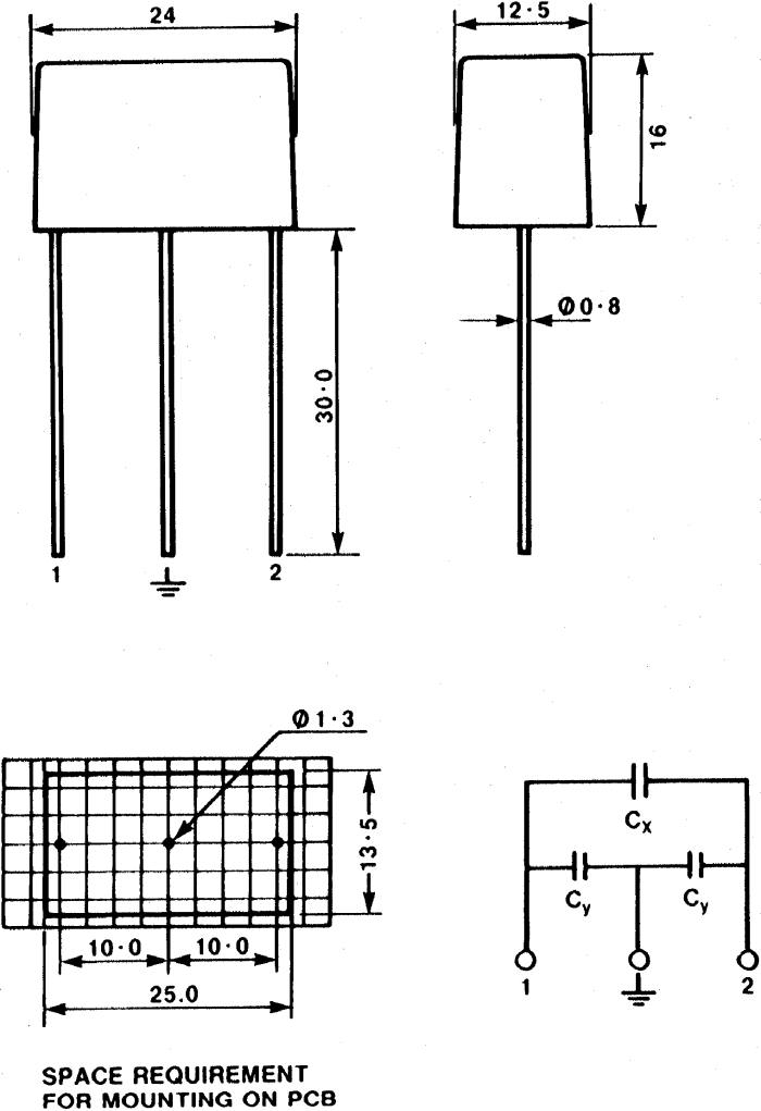 PZB300MC11R30 KEMET KEMET PZB300 Paper Capacitor, 275V ac, ±20