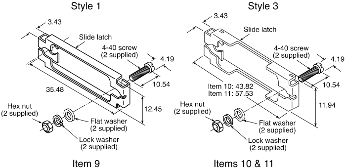 TE Connectivity Latch for use with AMPLIMITE Series