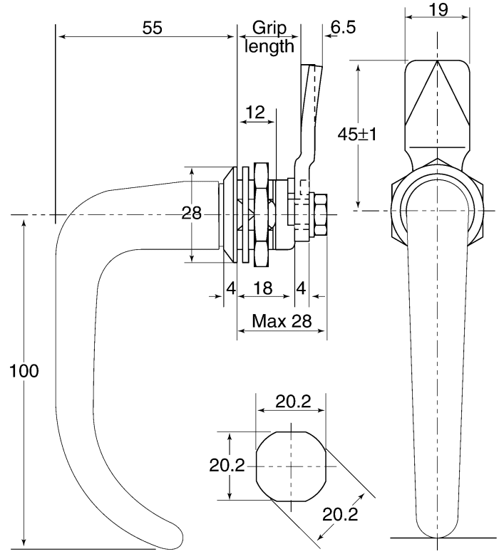 Steinbach & Vollman Steinbach & Vollman Stainless Steel Camlock, 32mm
