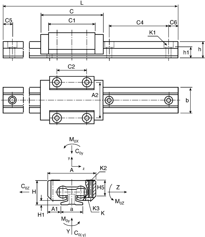 TS-04-15-300, Rail à guidage Igus T, longueur 300mm, largeur 15mm