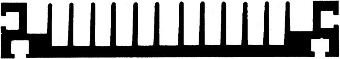 Heatsink, 0.9K/W, 200 x 150 x 25mm