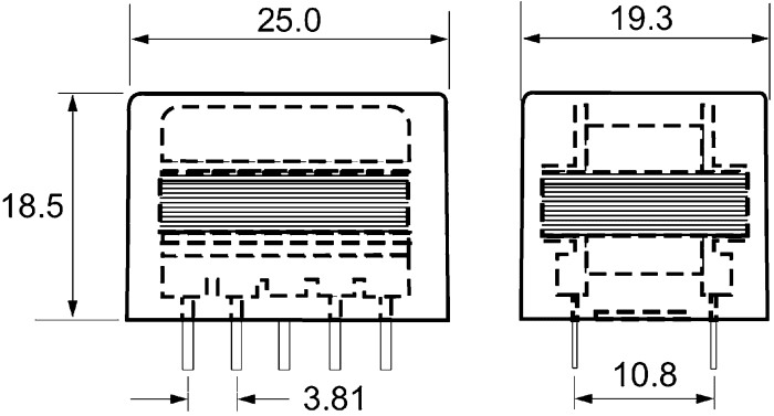 Through Hole Audio Transformer 300Ω
