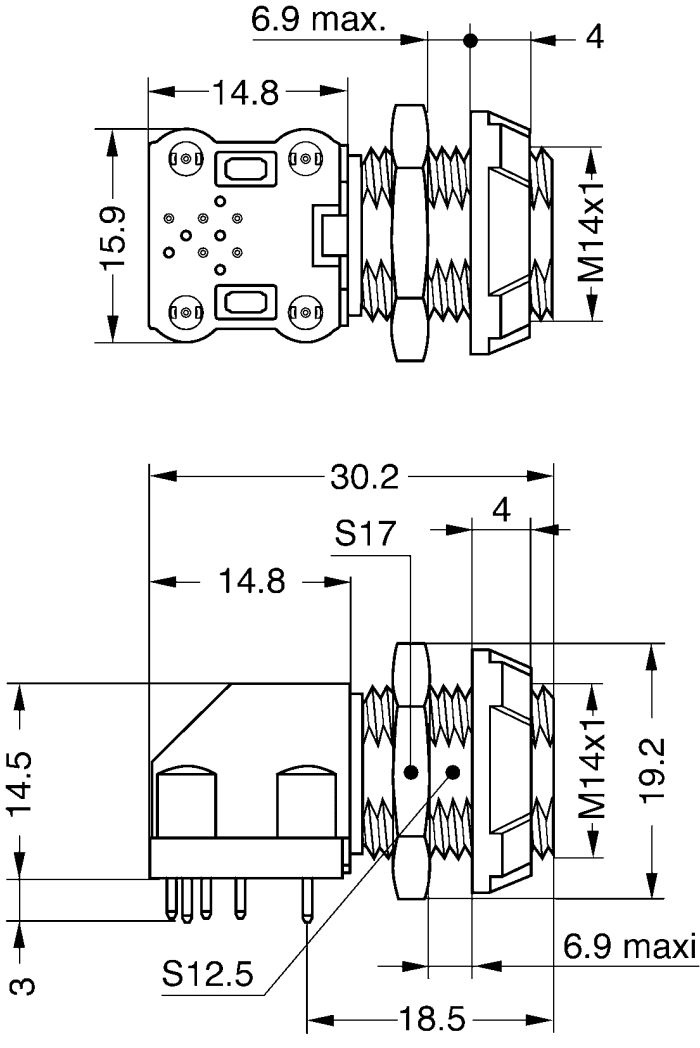 PXG.M0.8GG.NG Lemo Lemo Circular Connector, 8 Contacts, Panel Mount
