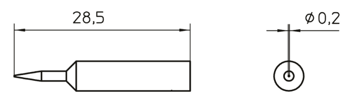 Weller XNT KN Soldering Tip 2.0mm