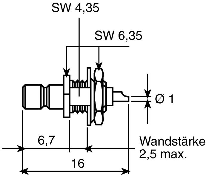 R114553000W Radiall | Radiall SMB Series Panel Mount Female SMB, 50 Ω ...