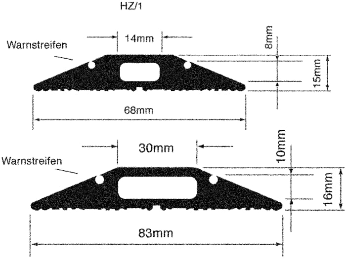 26101117 Vulcascot  Pasacables de suelo, Vulcascot, Negro