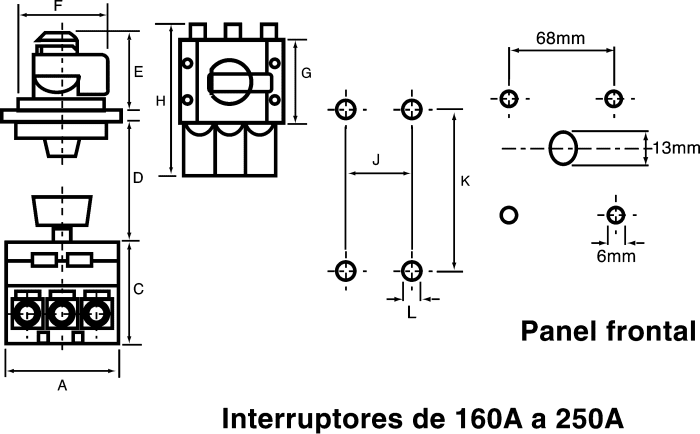 KG64BT204/GBA006VE, Kraus & Naimer Trennschalter 4P-polig 63A IP 65 22kW  690V ac 3-phasig