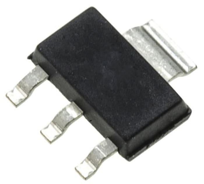 onsemi NSS60601MZ4T1G NPN Transistor, 6 A, 60 V, 3 + Tab-Pin SOT-223