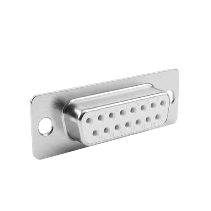 RS PRO 15 Way Straight 2.77 mm Pitch Panel Mount D-Sub Connector, with Screw Female