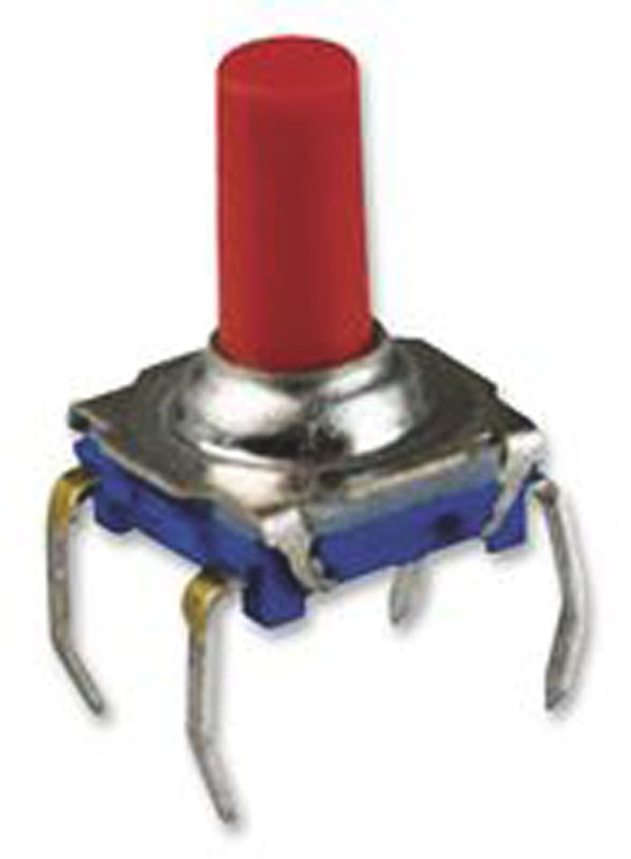 Interrupteur tactile C &amp; K CMS, 1NO, 7.4 x 7.4 x 9.9mm, Bouton