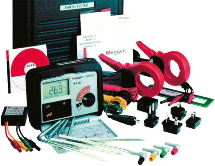 Megger Earth & Ground Resistance Tester Kit, For Use With DET4TC