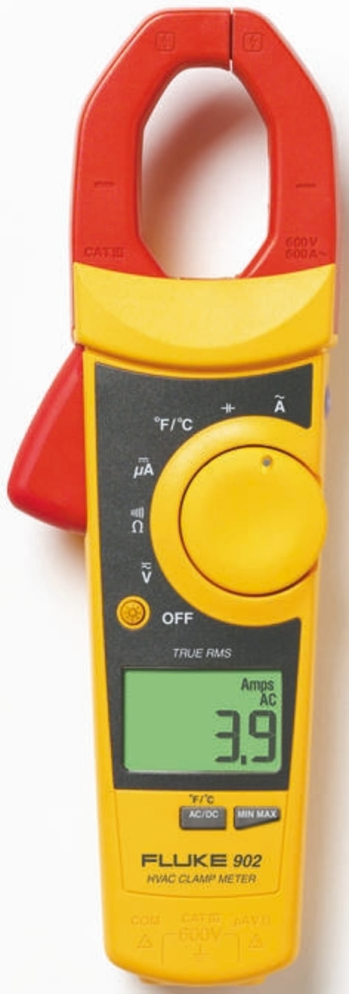 Fluke 902 Clampmeter, 200μA dc, Max Current 600A ac CAT III 600 V