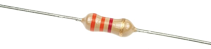 TE Connectivity 3.3kΩ Carbon Film Resistor 0.33W ±5% CFR25J3K3