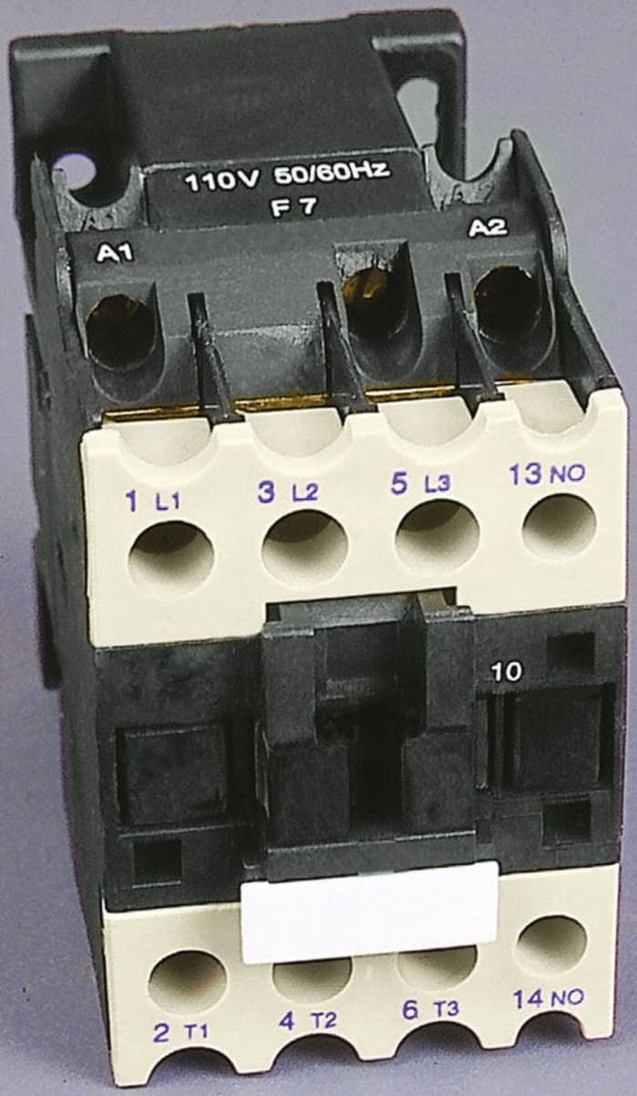 RS PRO Contactor, 24 V dc Coil, 3-Pole, 18 A, 9 kW, 3NO, 600 V ac