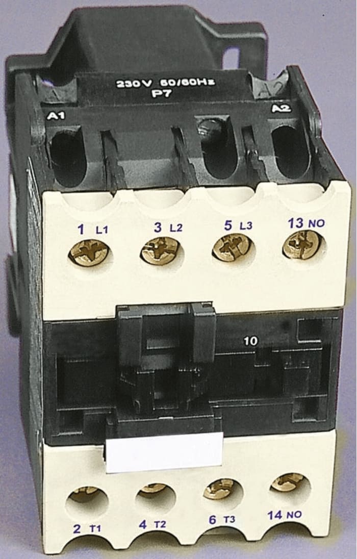 RS PRO Contactor, 24 V dc Coil, 3-Pole, 40 A, 11 kW, 3NO, 600 V ac