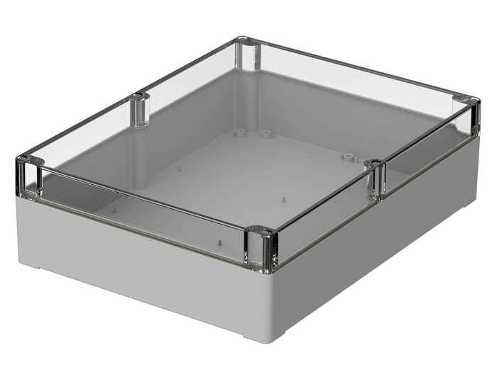 Bopla Euromas Series Light Grey Polycarbonate Enclosure, IP66, IK07 85 mm, 300 mm, 230 mm