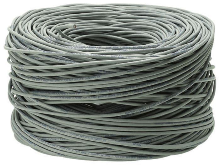 Napájecí kabel 4žilový Polyvinylchlorid PVC plášť , Šedá, vnější průměr: 8.6mm, 500 V