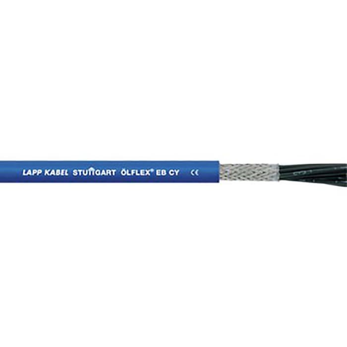 Câble de commande Blindé Lapp ÖLFLEX EB CY 500 V, 3 x 0,75 mm, 18 AWG, gaine en PVC, Bleu, 50m