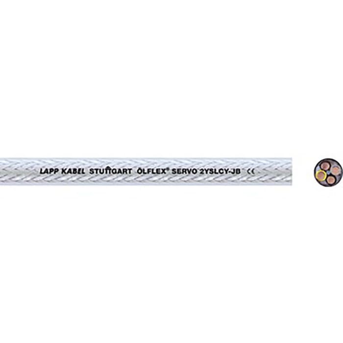 Câble de commande Blindé Lapp ÖLFLEX SERVO 2YSLCY, 4 x 2,5 mm², 13 AWG, gaine en PVC, 50m
