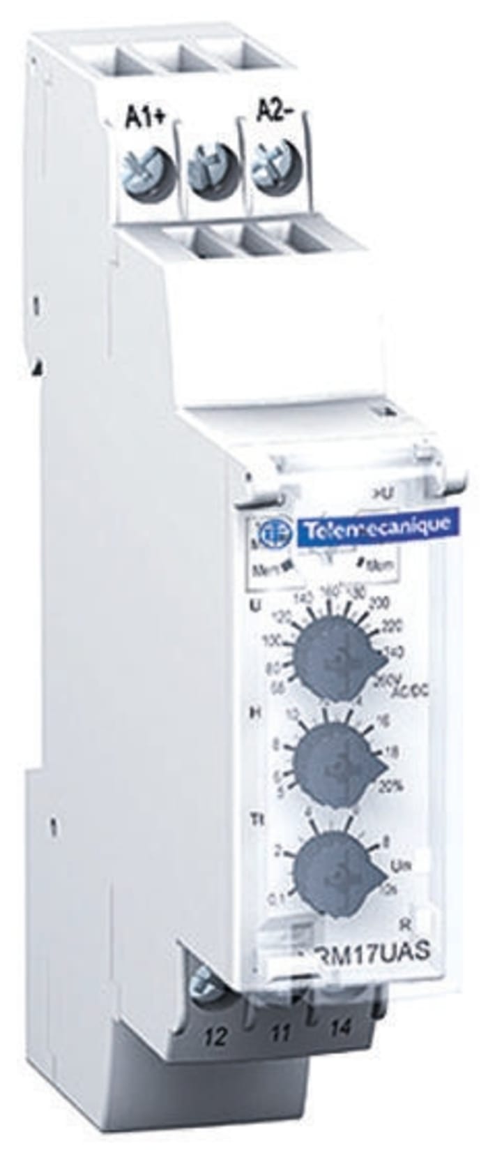 RM17UAS14 Schneider Electric Schneider Electric Voltage Monitoring Relay, 1 Phase, SPDT, 9 →
