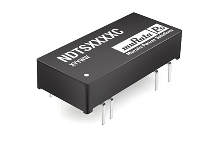 Murata Power Solutions NDTS Isolated DC-DC Converter, 5V dc/ 600mA Output, 9 → 18 V dc Input, 3W, Through Hole,