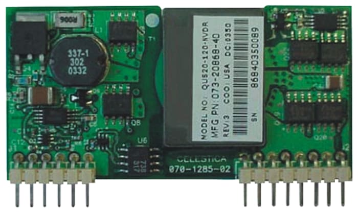 Murata Power Solutions Isolated DC-DC Converter, 12V dc/ 20A Output, 36 → 55 V dc Input, 240W, Through Hole,