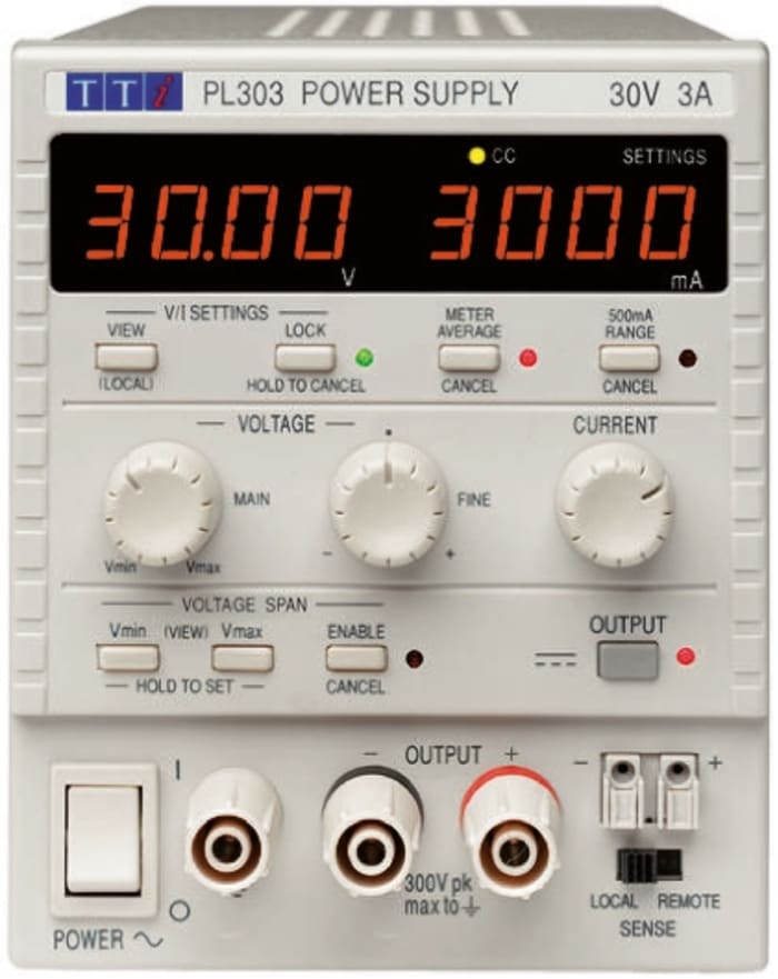 Aim-TTi PL Series Digital Bench Power Supply, 0 → 60V, 0 → 1.5A, 1-Output, 90W - RS Calibrated