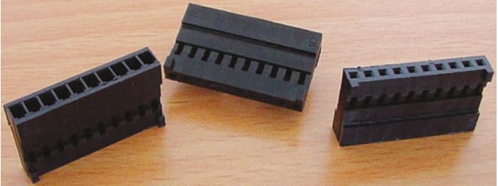 Boitier de connecteur Mâle, 10 contacts 1 rang , pas 2.54mm, Droit, Montage sur câble, série 48532480