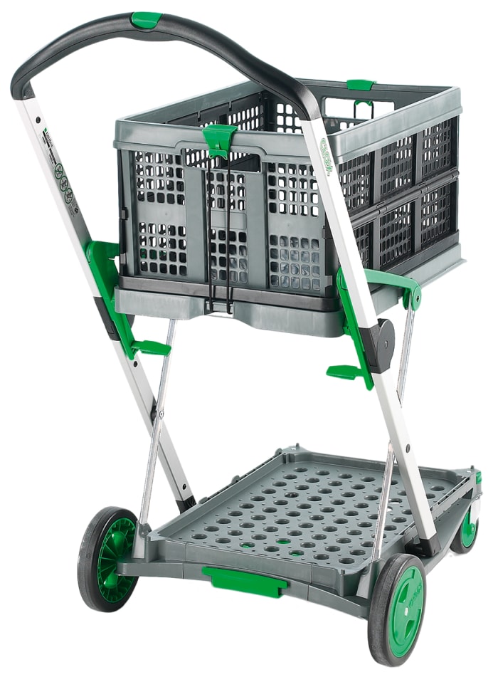 Chariot RS PRO 2 plateaux en Aluminium, 670 x 470mm, Capacité de charge 60kg