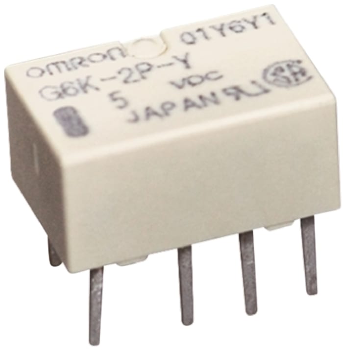 Omron PCB Mount Latching Signal Relay, 3V dc Coil, 1A Switching Current, DPDT