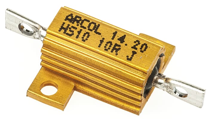 Résistance à montage sur châssis Bobinée, 10Ω 10W ±5%