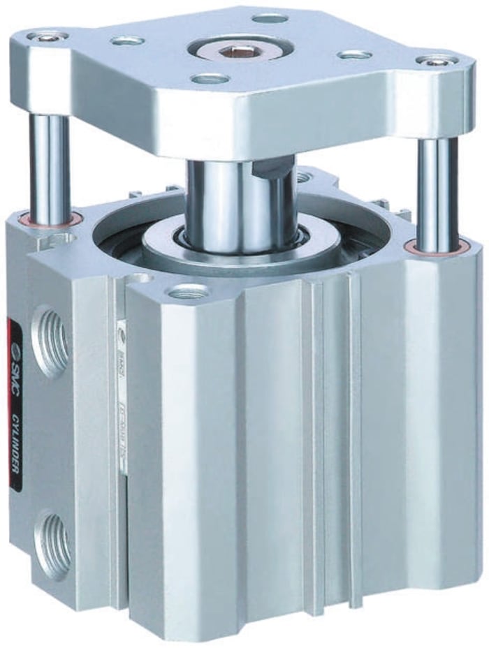 Vérin guidé pneumatique SMC CQM, course 25mm, Ø du piston 20mm, action Double