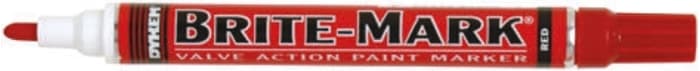 Dykem Brite-Mark Red Marker Pen
