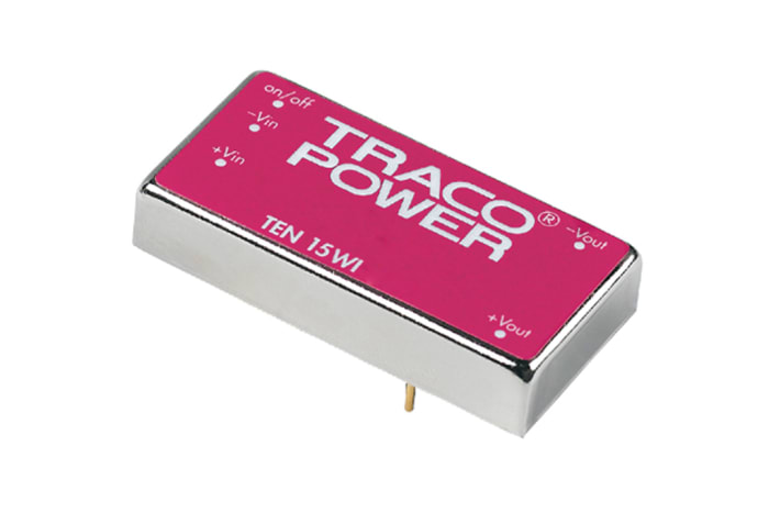 TRACOPOWER TEN 15WI DC-DC Converter, 12V dc/ 1.25A Output, 9 → 36 V dc Input, 15W, Through Hole, +85°C Max Temp