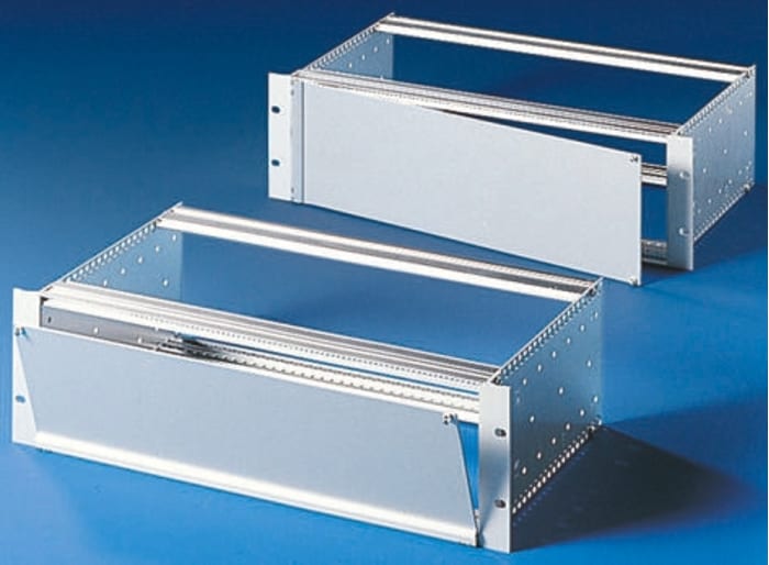 Rittal Unpainted Aluminium Front Panel, 3U, 84HP