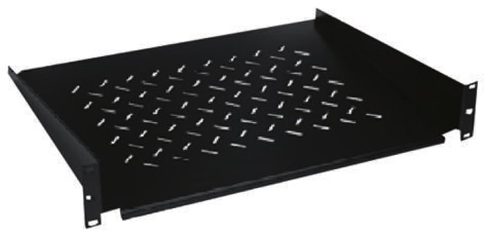 Rittal Black Cantilever Shelf, 2U, 483mm x 400mm