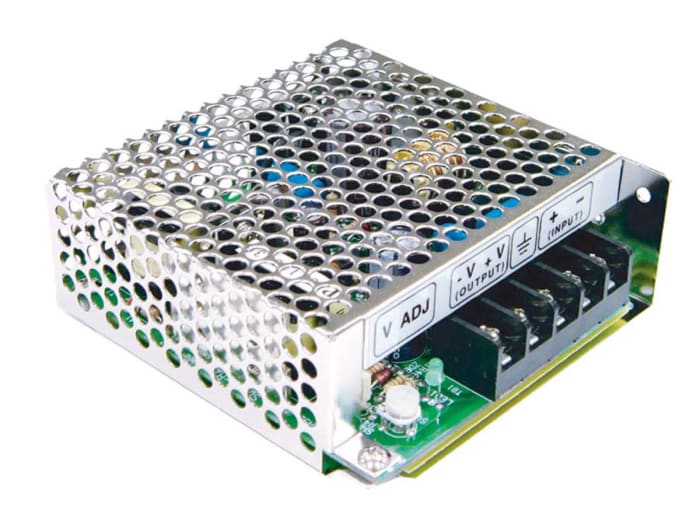 MEAN WELL DC-DC Converter, 5V dc/ 5A Output, 9.2 → 18 V dc Input, 25W, Chassis Mount, +60°C Max Temp -10°C Min