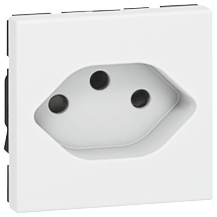 Prise électrique Legrand série Mosaïc  , Montage encastré, , IP41
